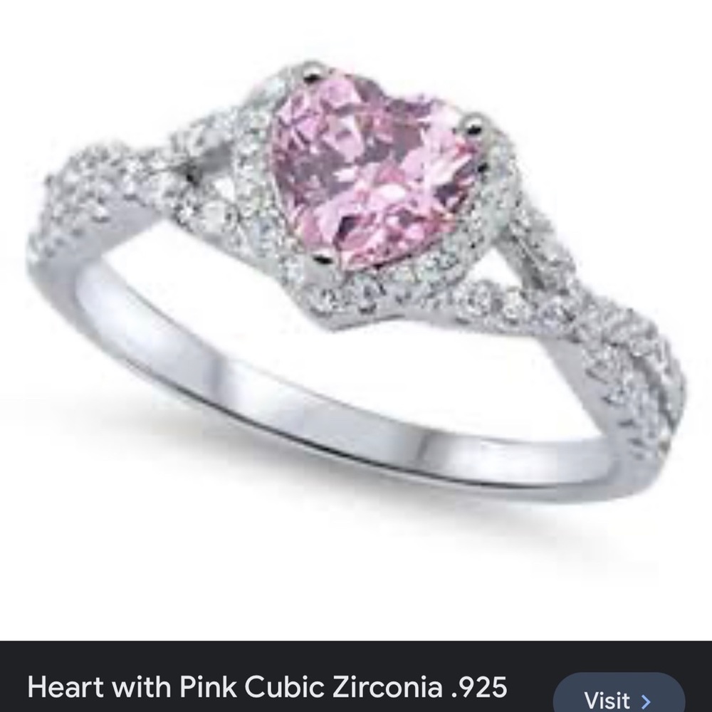 New💕Heart CZ ring